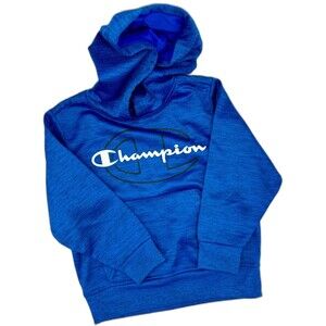Boy’s Champion Performance Hoodie. Size: 4/5 Blue (951)